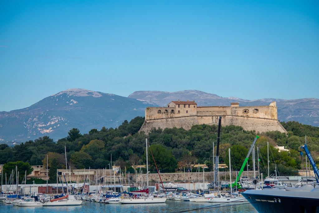 French Riviera Impressionism landscape near Nice with Mediterranean light