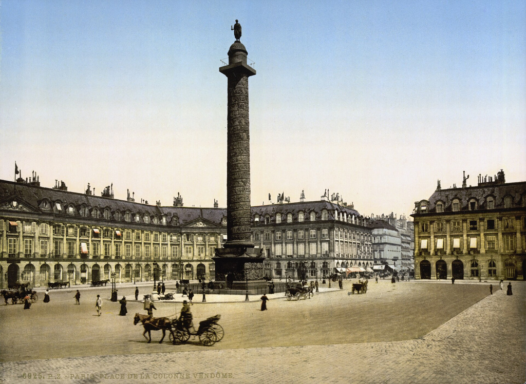 Historic Place Vendôme in Paris connected to Republic of Texas diplomacy