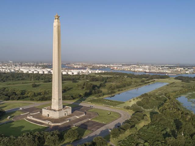 San Jacinto Monument representing Texas history